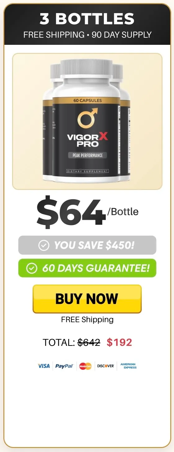 VigorX Pro 3 bottle package